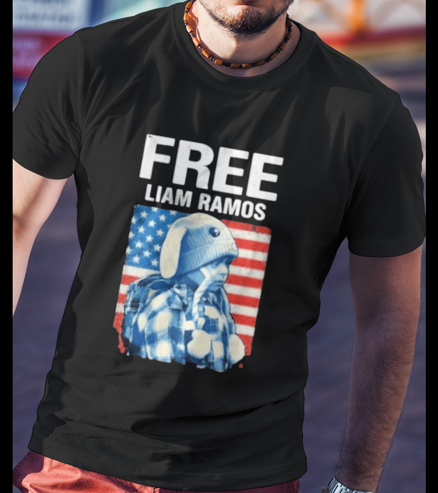 Free Liam Ramos American Flag T-Shirt