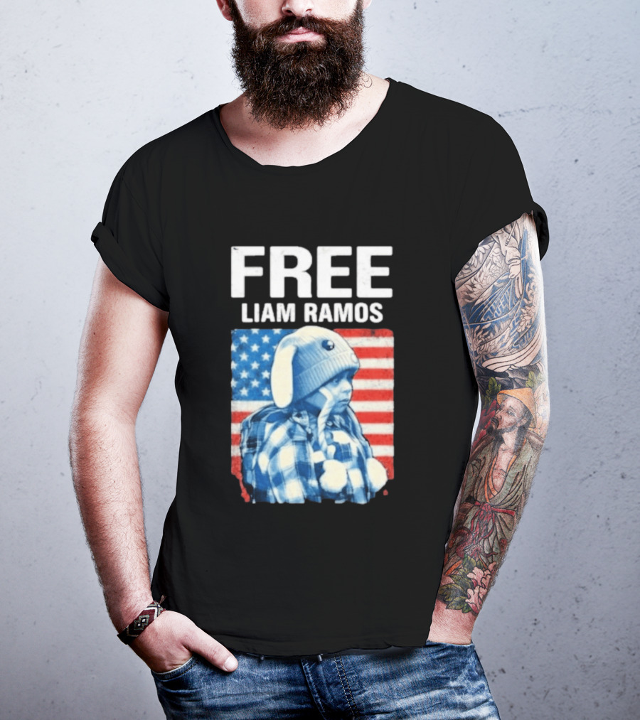 Free Liam Ramos American Flag T-Shirt