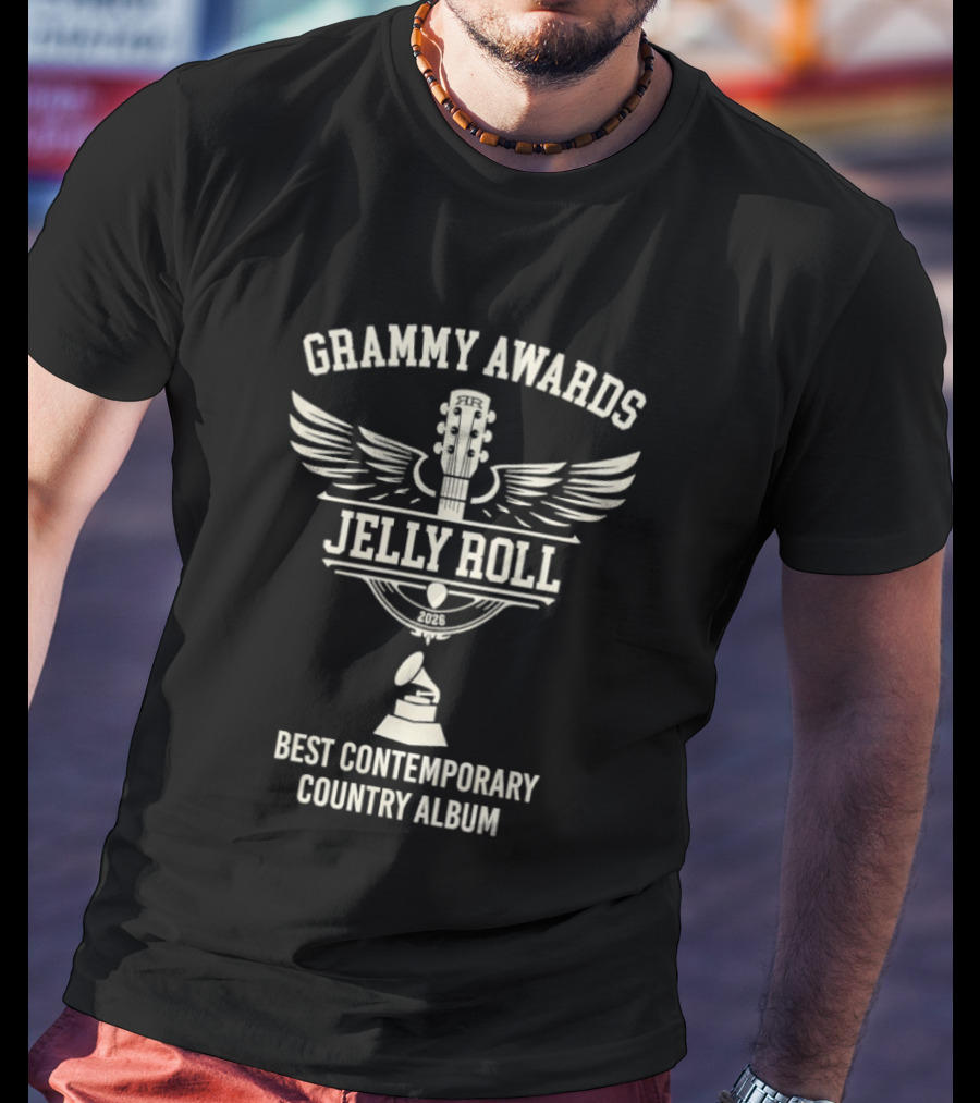 Grammy Awards Jelly Roll Winning Best Contemporary Country Album 2026 T-Shirt