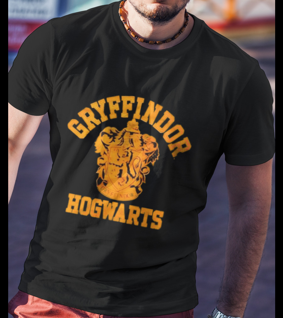 Gryffindor Hogwarts School Crest Shield Lion T-Shirt