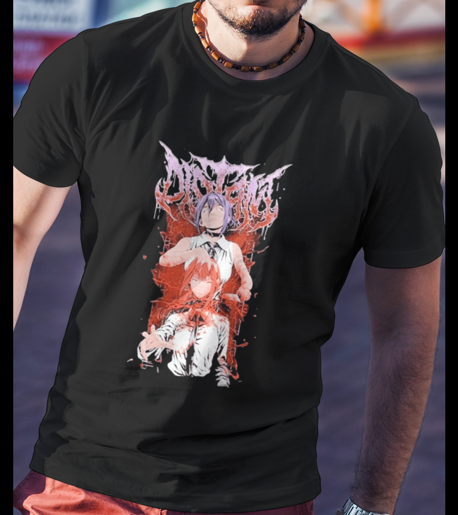 Distant Reze Valentine 2026 Manga Valentine Anime Chainsaw Man T-Shirt