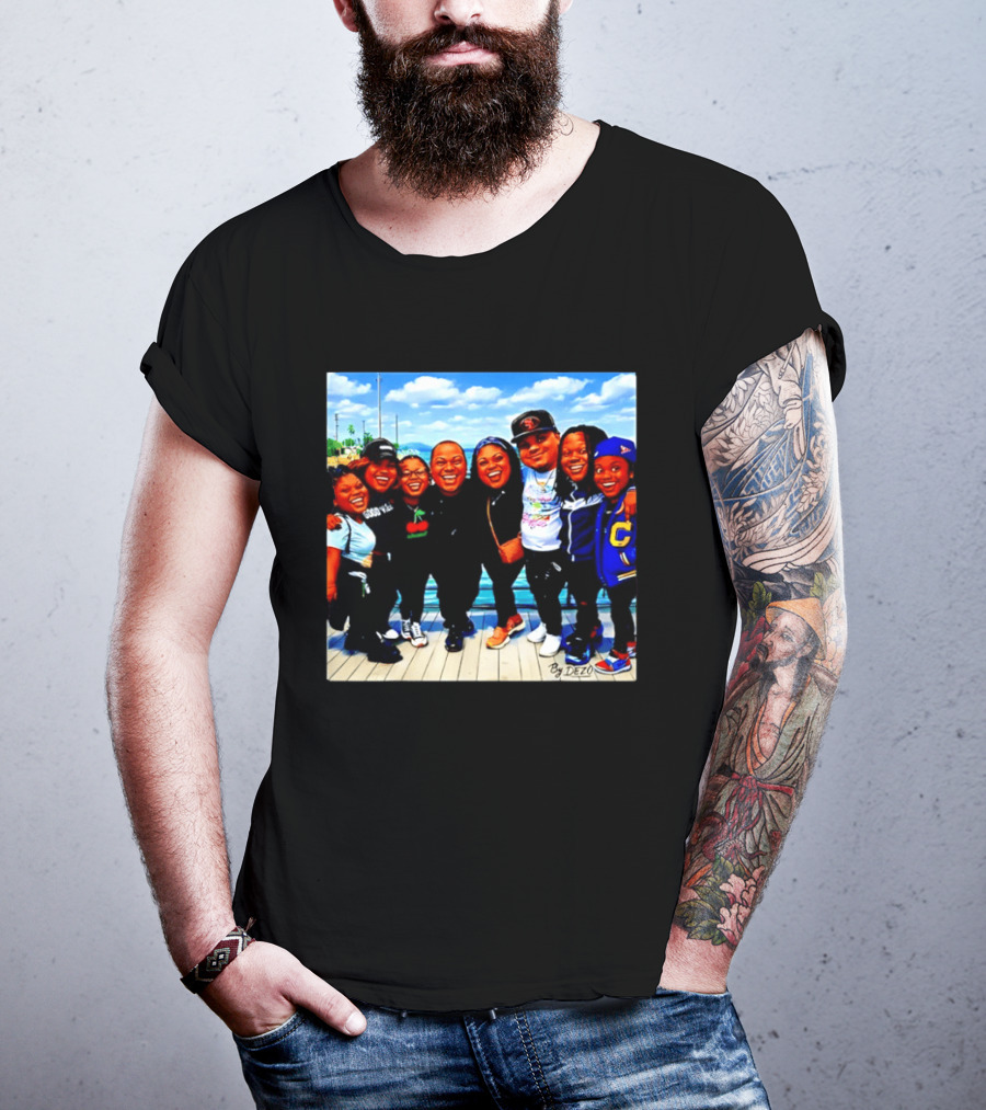 Family Bunch By Dezo Matching Crew Scenic Smiles T-Shirt