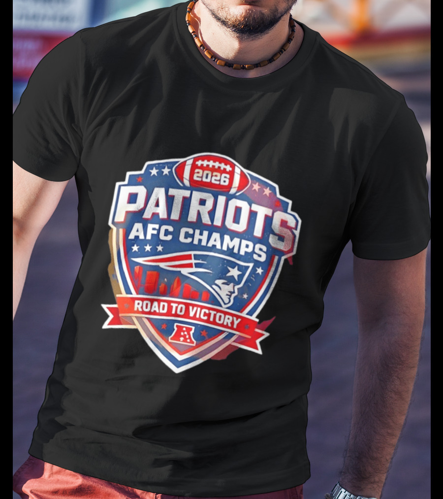 Patriots AFC Champs 2026 Road To Victory T-Shirt