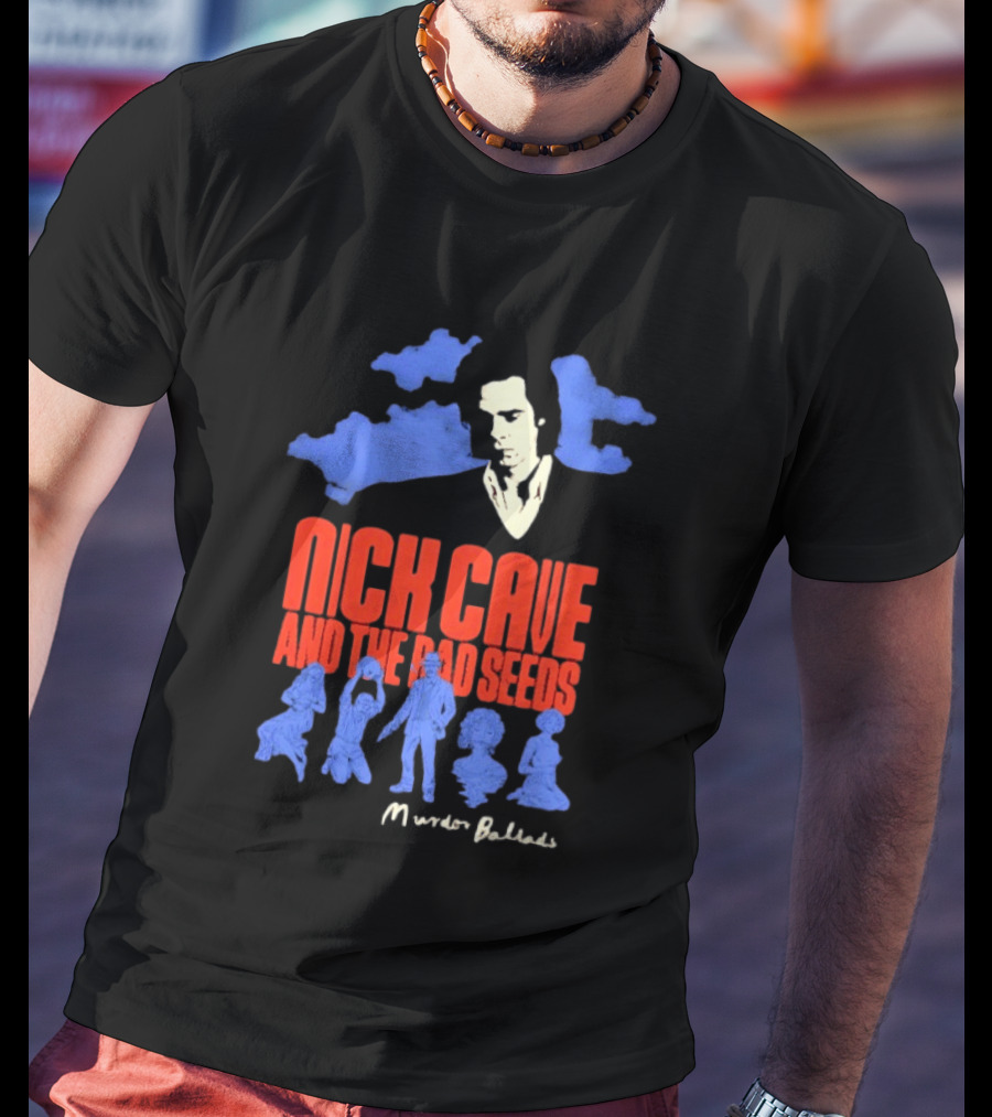 Nick Cave And The Bad Seeds Murder Ballads Blue Clouds T-Shirt