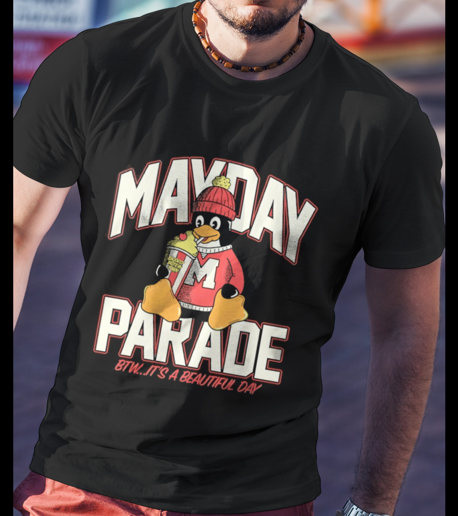 Penguin Mayday Parade BTW It's A Beautiful Day T-Shirt