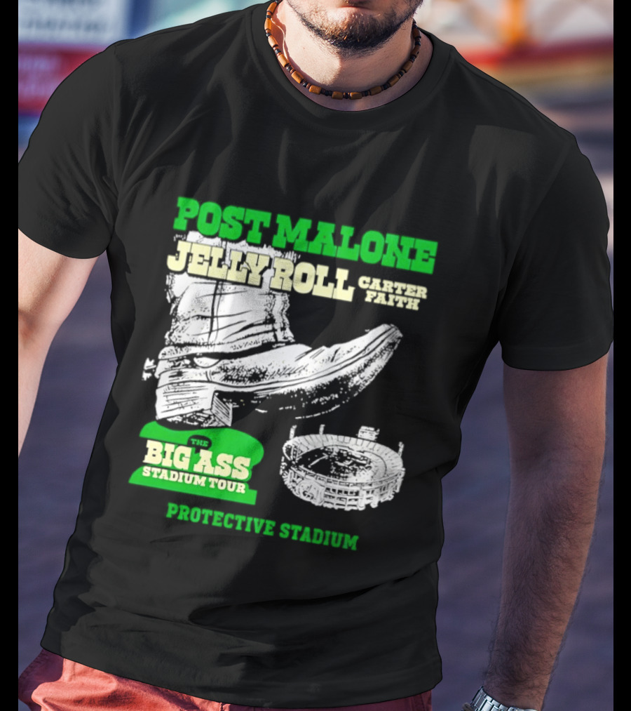 Post Malone Jelly Roll Limp Bizkit Big Ass Stadium Tour 2026 Jones AT&T Stadium T-Shirt
