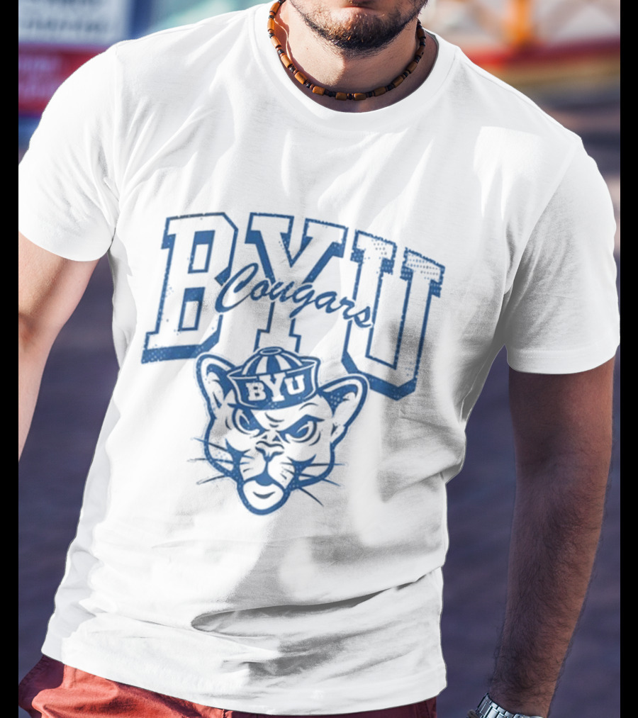BYU Cougars Alma School Football Name Arch T-Shirt