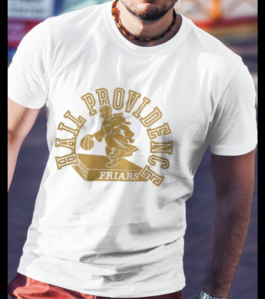 Hail Providence Friars Basketball Player Statue T-Shirt