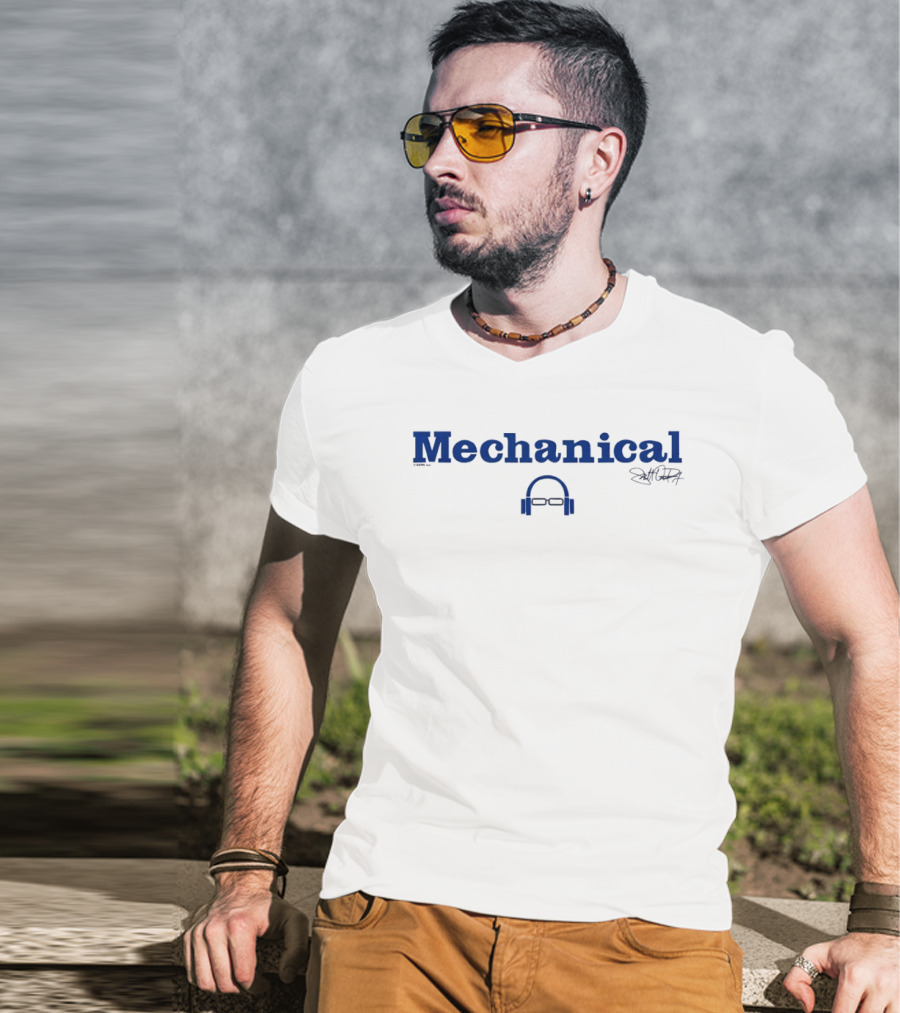 Mechanical Glasses Headphones Scott Van Pelt Signature T-Shirt