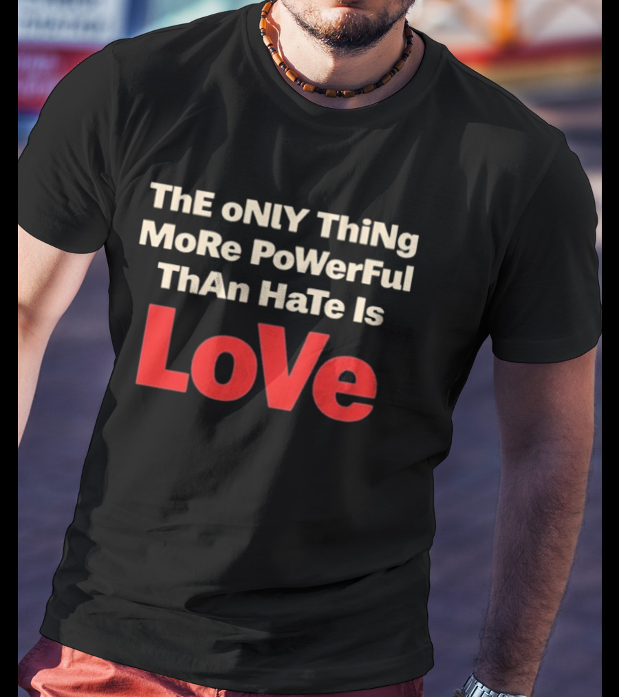 Bad Bunny Abolish Ice The Only Thing More Powerful Than Hate Is Love T-Shirt