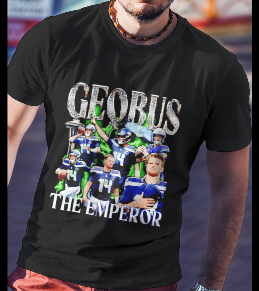 Geobus The Emperor Sam Darnold Seattle Seahawks Football T-Shirt