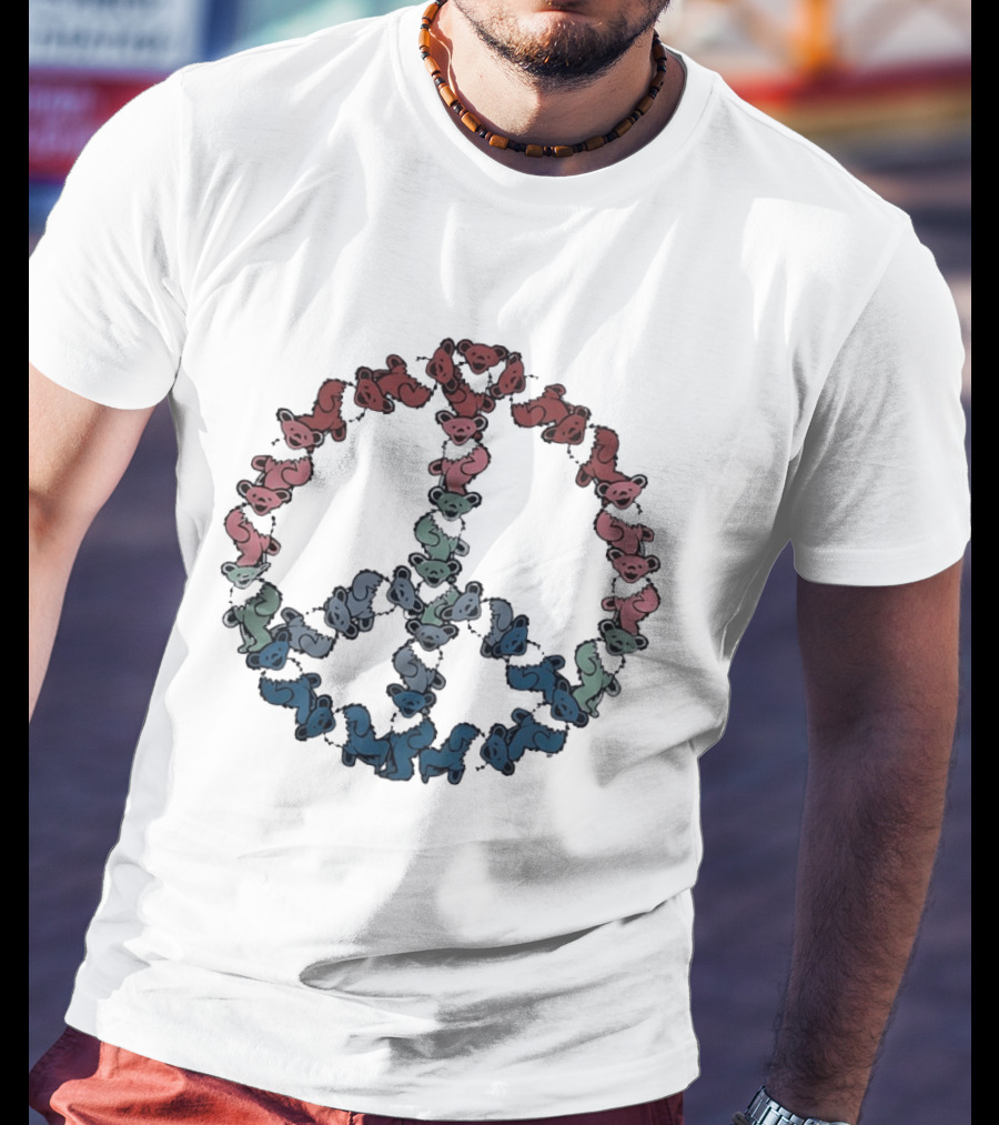 Grateful Dead Dancing Bears Peace T-Shirt