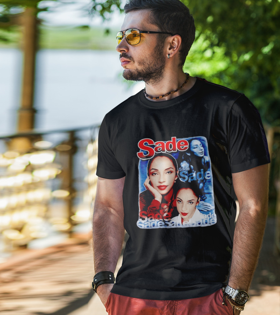 Sade Lovers Rock Tour Vintage Style Collage T-Shirt