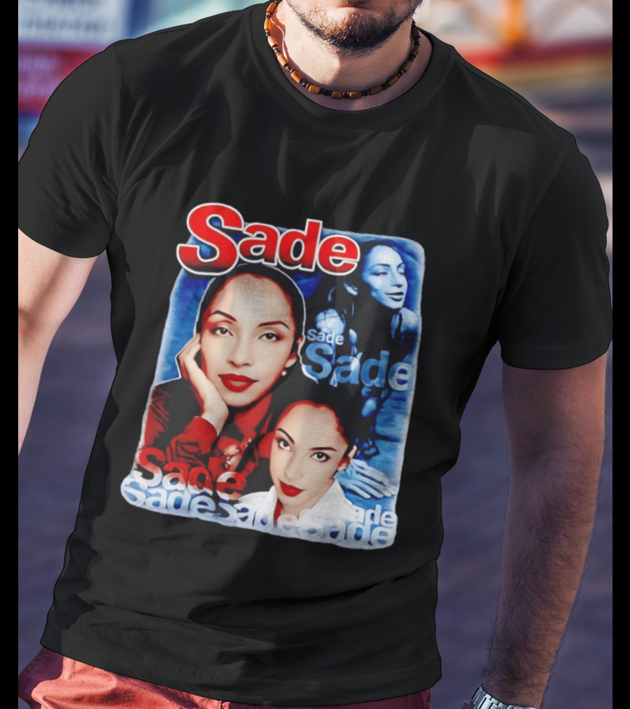 Sade Lovers Rock Tour Vintage Style Collage T-Shirt