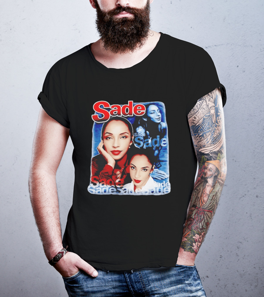 Sade Lovers Rock Tour Vintage Style Collage T-Shirt