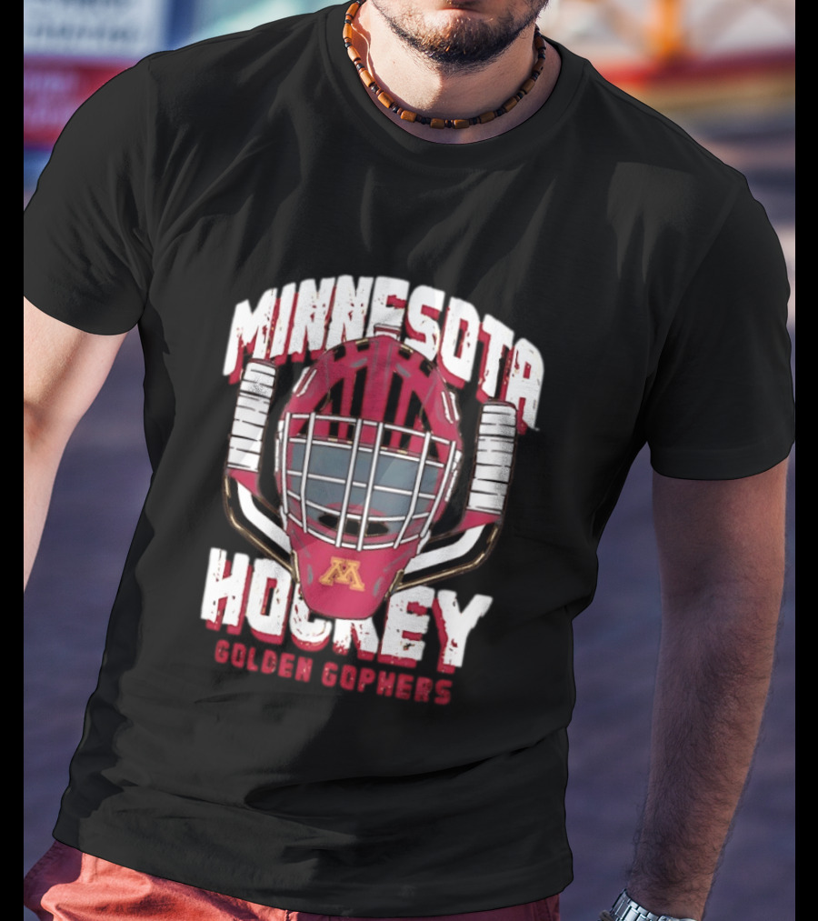 Minnesota Hockey Golden Gophers Mask T-Shirt