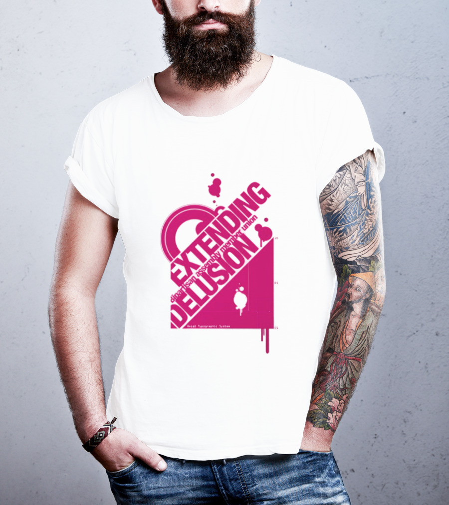 Extending Delusion Bipartisan Assembly Member Union Pink Skater Splatter T-Shirt
