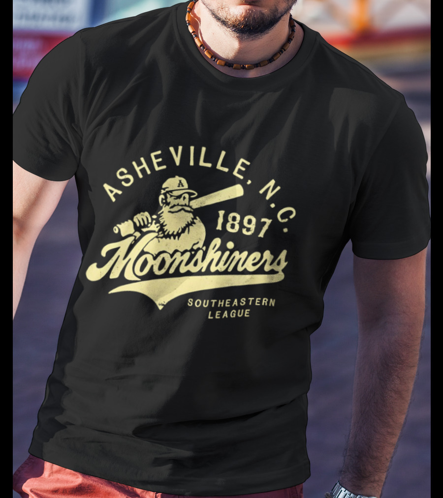 Asheville N.C. Moonshiners 1897 Southeastern League Baseball Team T-Shirt