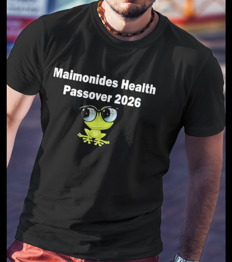 Maimonides Health Passover 2026 Frog T-Shirt