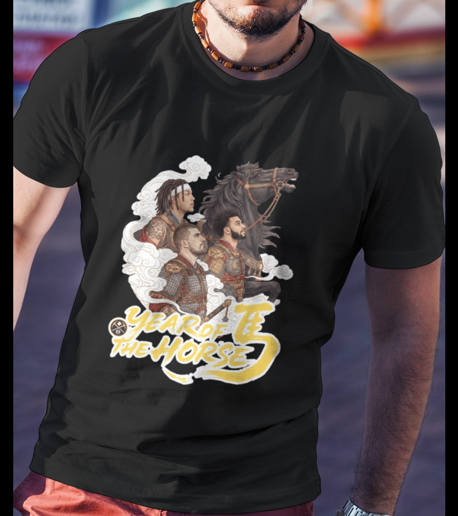 Denver Nuggets Year Of The Horse Warriors In Battle Armor T-Shirt