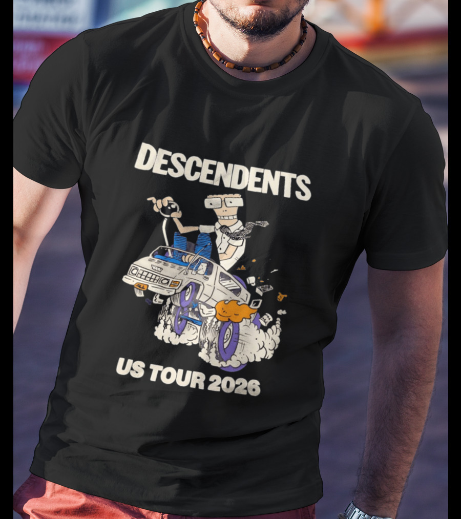 Descendents US Tour 2026 Cartoon Van T-Shirt