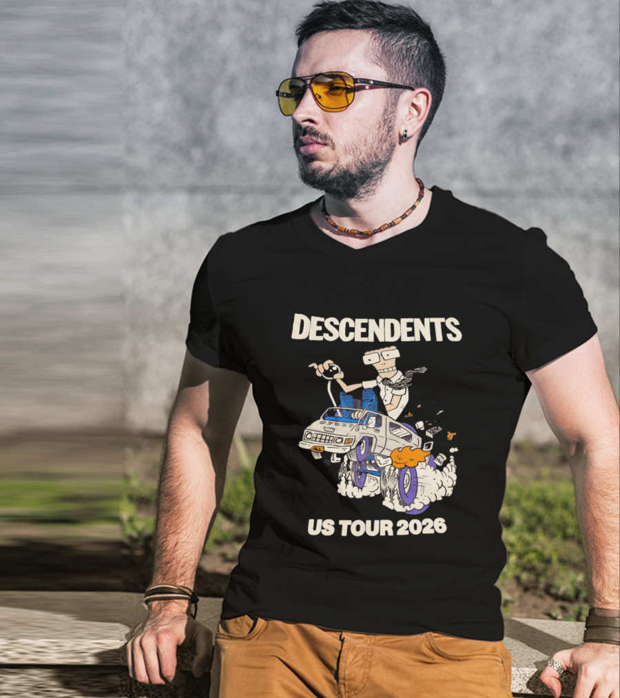 Descendents US Tour 2026 Cartoon Van T-Shirt