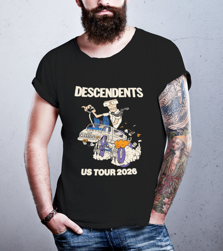 Descendents US Tour 2026 Cartoon Van T-Shirt