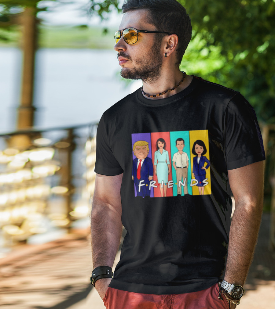 Famous Political Figures Friends Parody Cartoon Meme T-Shirt