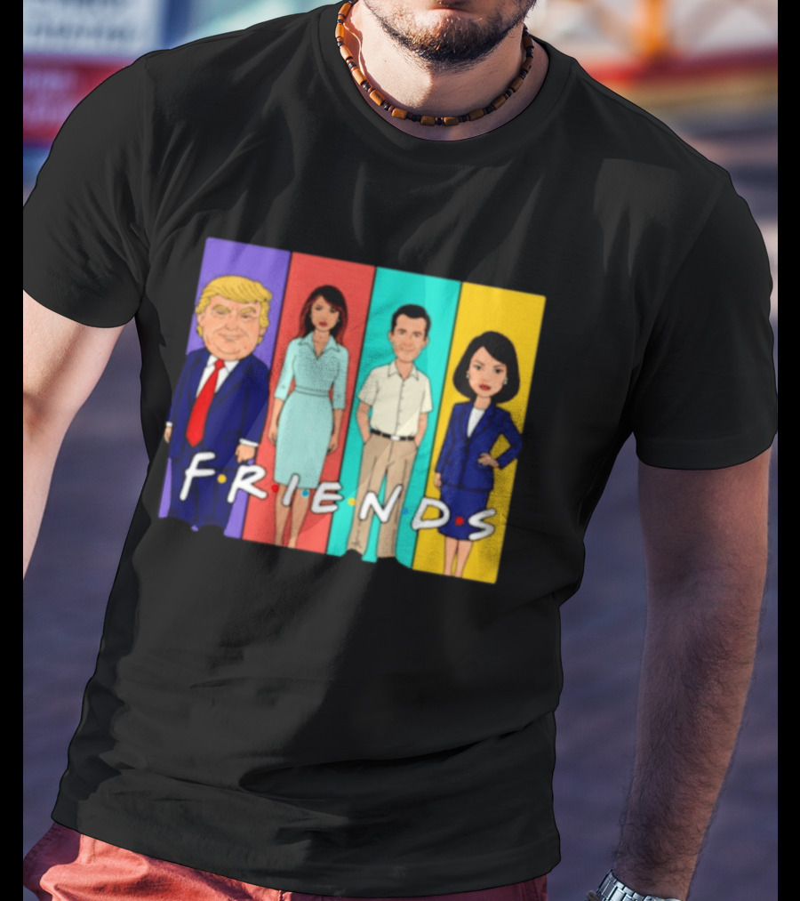 Famous Political Figures Friends Parody Cartoon Meme T-Shirt