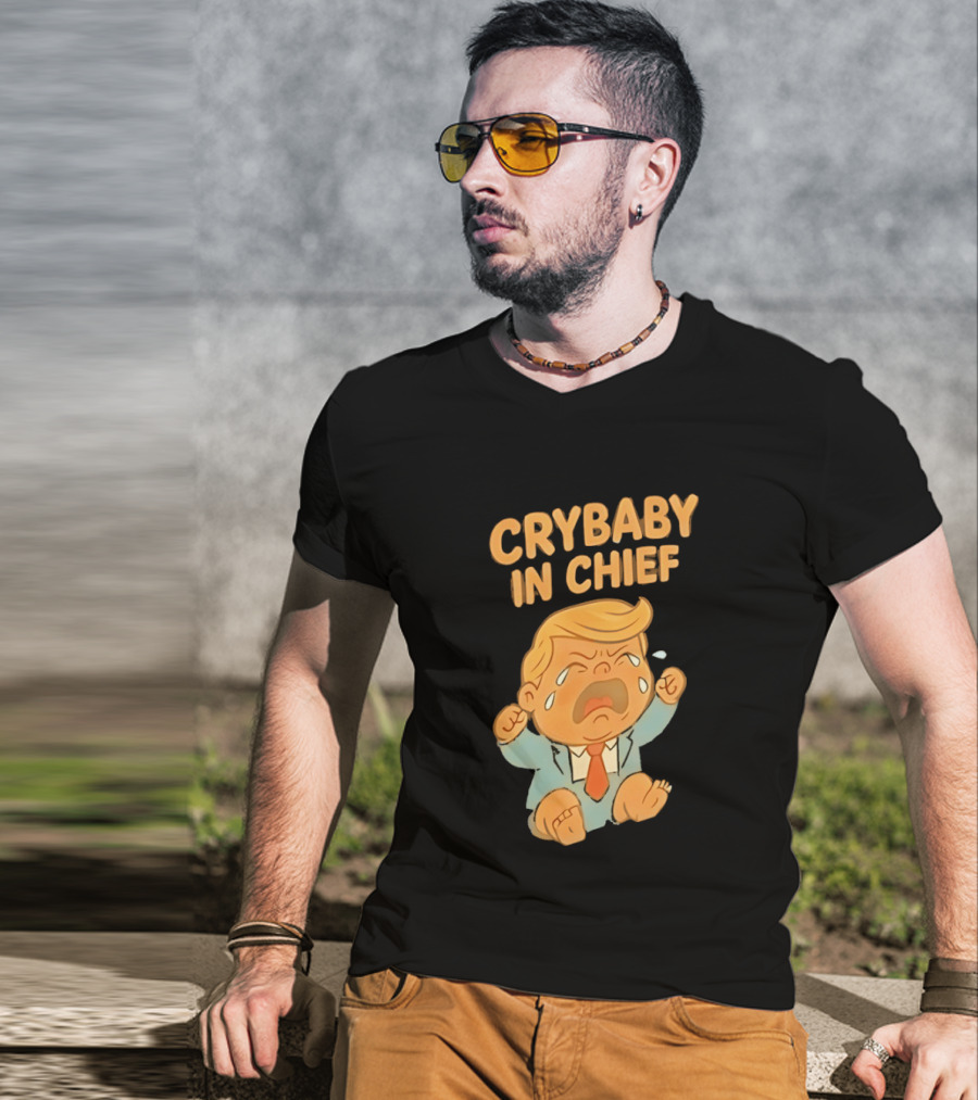 Crybaby In Chief Donald Trump Cartoon T-Shirt