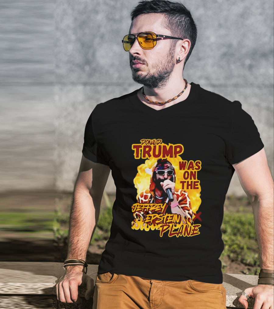 Donald Trump Was On The Jeffrey Epstein Plane Karaoke Costume T-Shirt