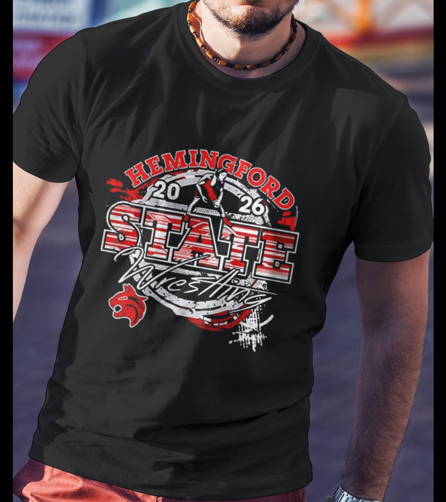 Hemingford State Wrestling 2026 Wildcat Team T-Shirt