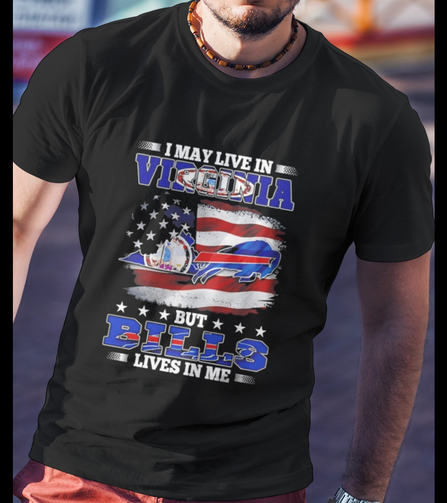 Virginia Resident Buffalo Bills Passion American Flag T-Shirt