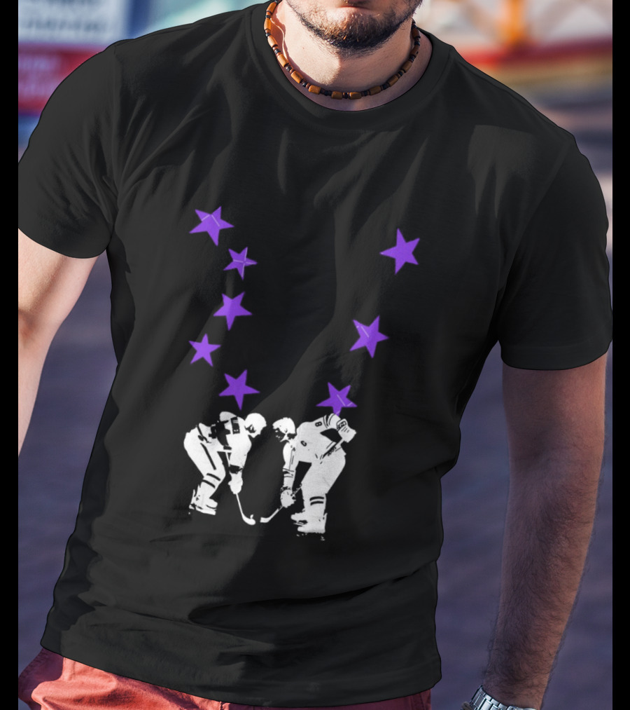 Ilya Rozanov Shane Hollander Rivalry Stars Hockey Romance Players Purple Stars T-Shirt