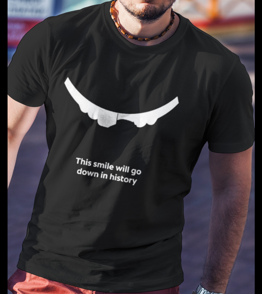 Jack Hughes This Smile Will Go Down In History T-Shirt