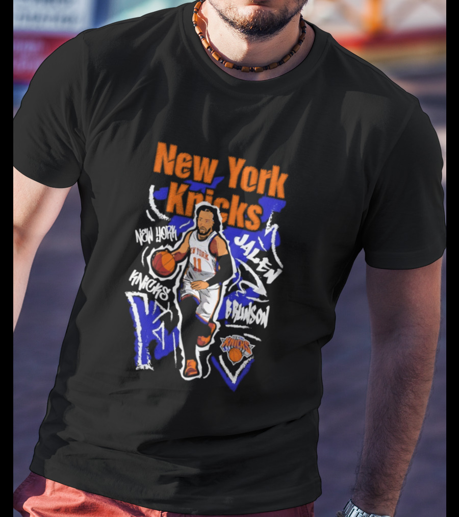 New York Knicks Jalen Brunson Player 11 Chalked Up T-Shirt