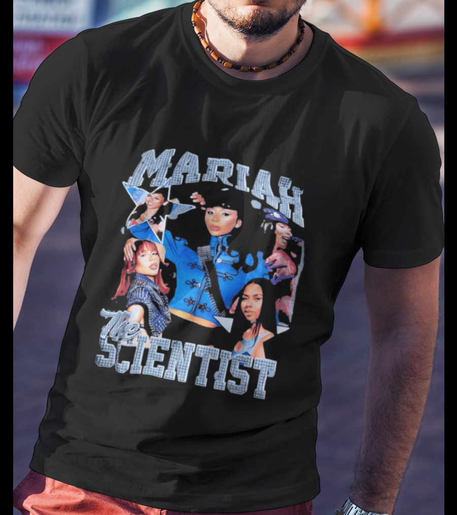 Mariah The Scientist Collage Blue Outfit Fashion T-Shirt
