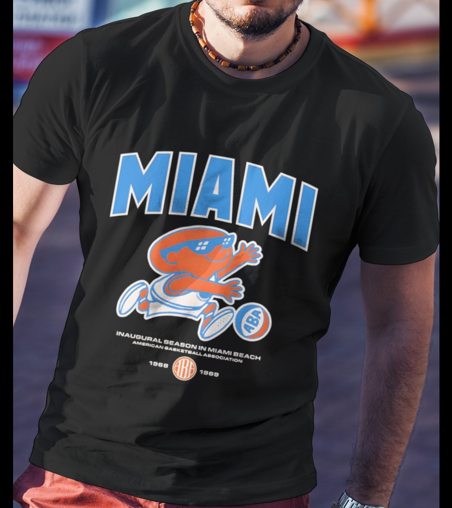 Miami Floridians Basketball ABA 1969 1970 Season Miami Beach T-Shirt
