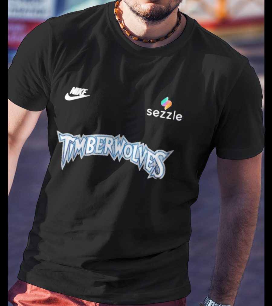 Nike Minnesota Timberwolves Sezzle Black Trees Classic 2026 T-Shirt