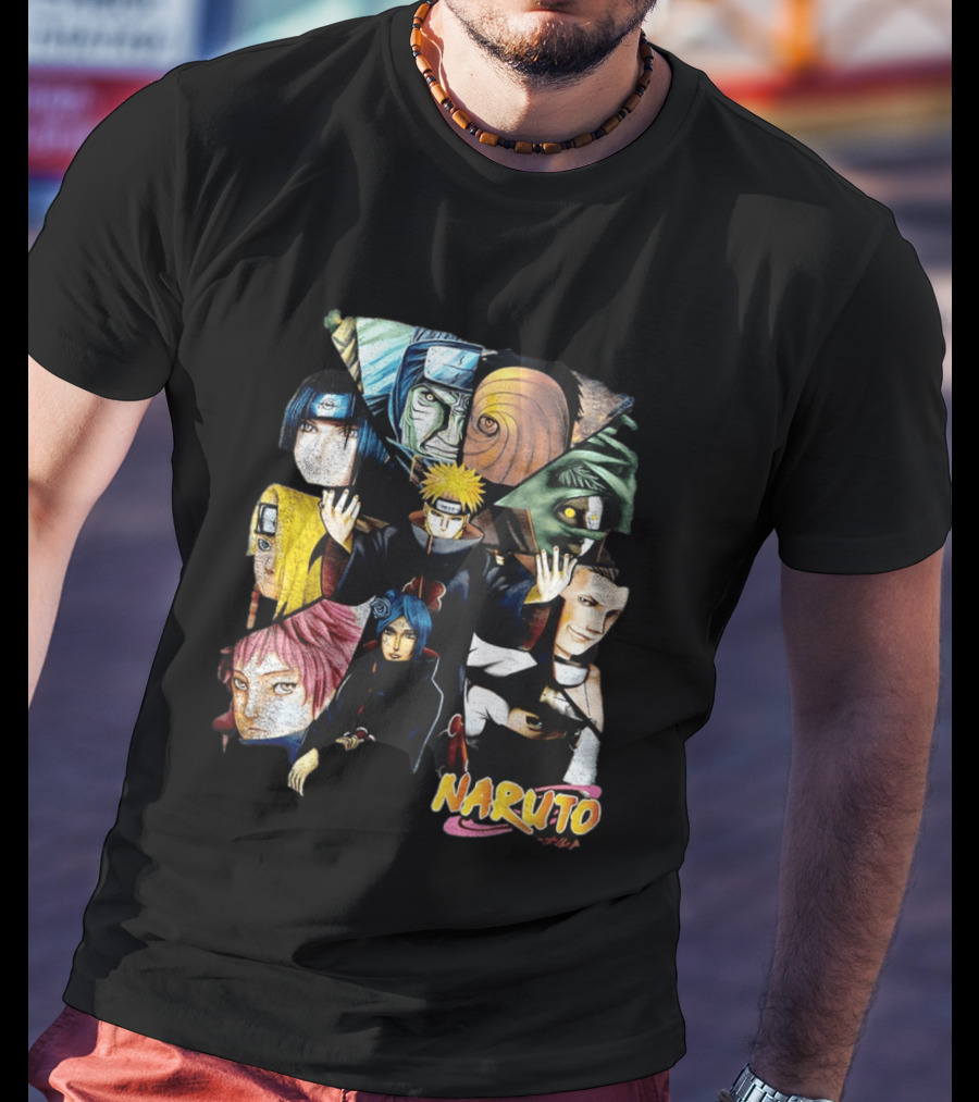 Naruto Akatsuki Collage Characters T-Shirt