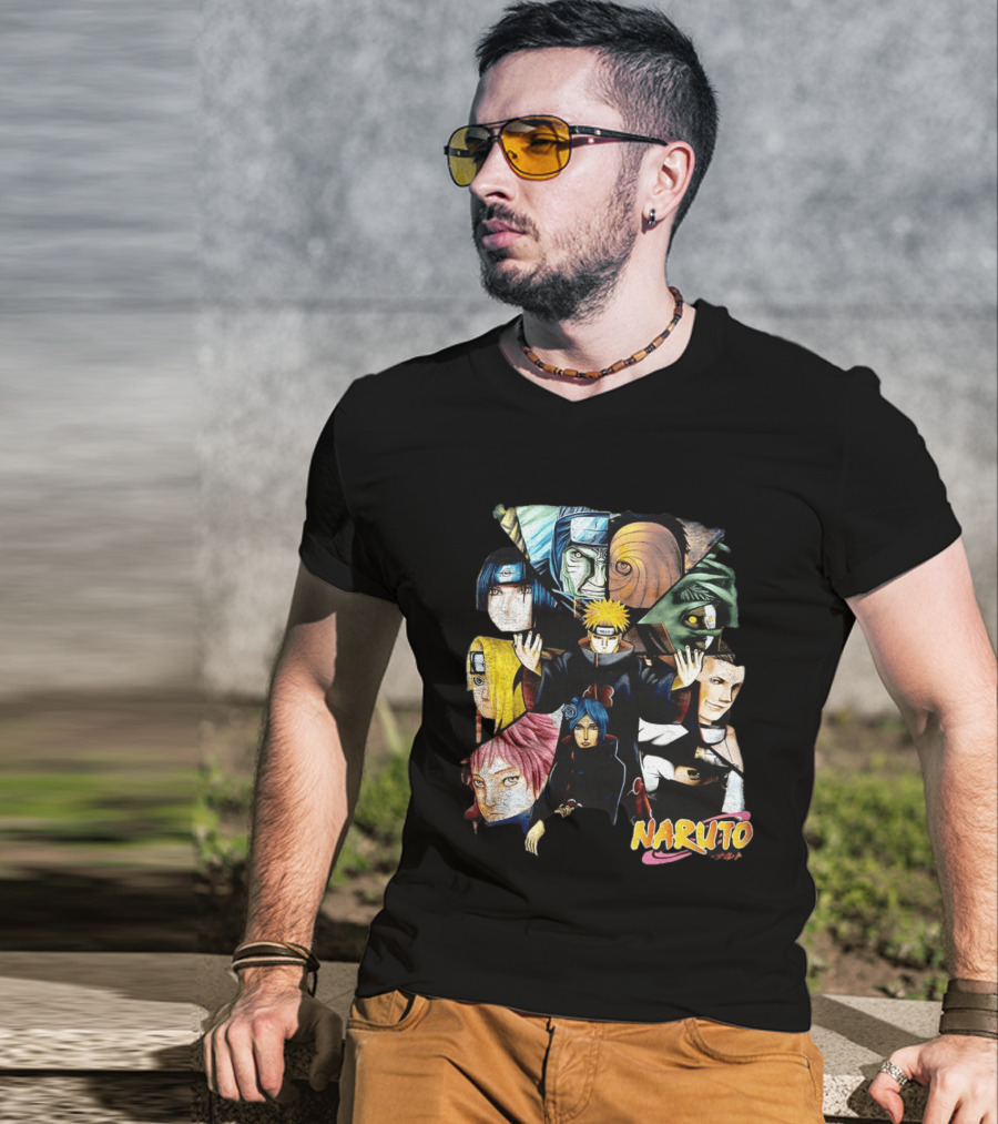 Naruto Akatsuki Collage Characters T-Shirt