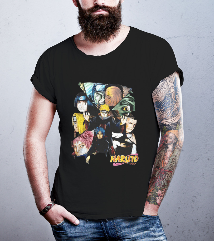 Naruto Akatsuki Collage Characters T-Shirt