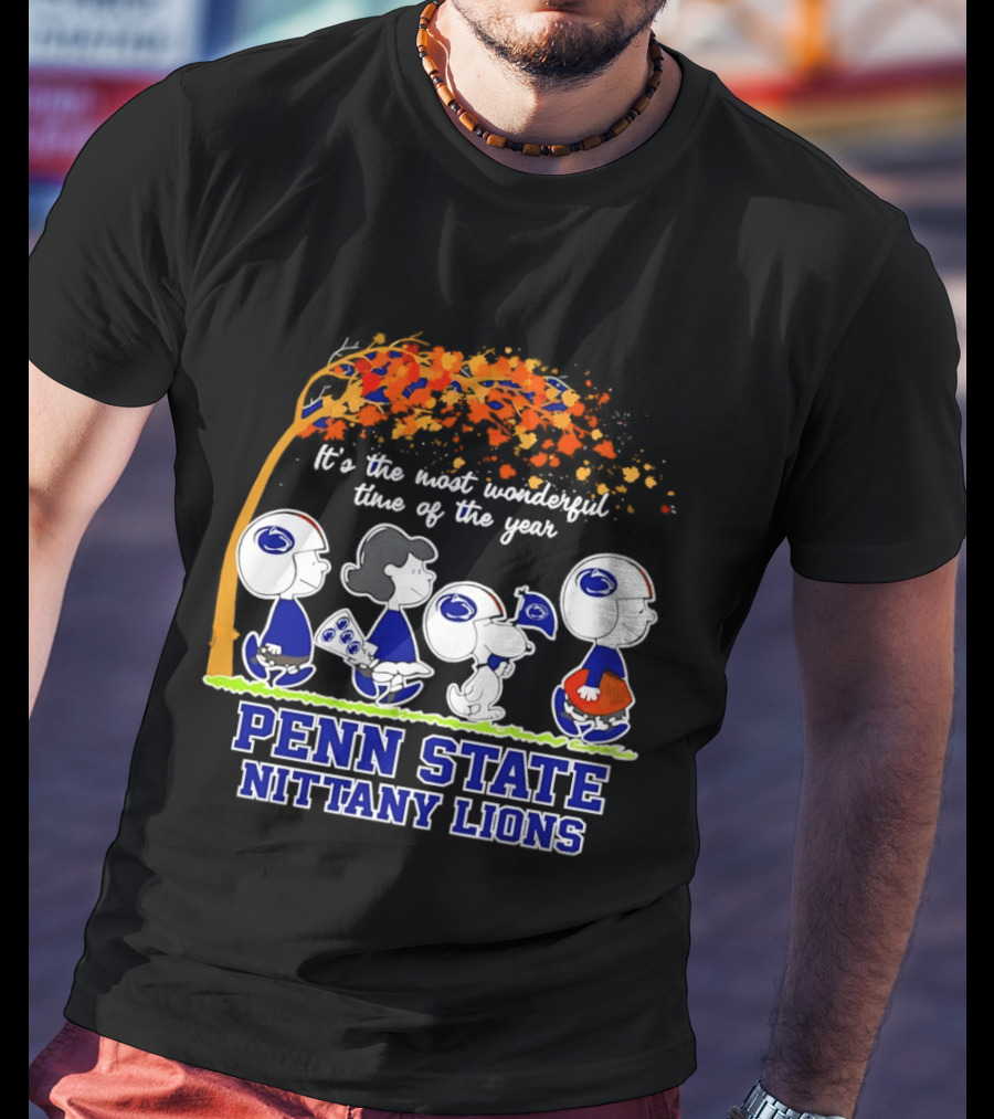 Peanuts It's The Most Wonderful Time Of The Year Penn State Nittany Lions T-Shirt