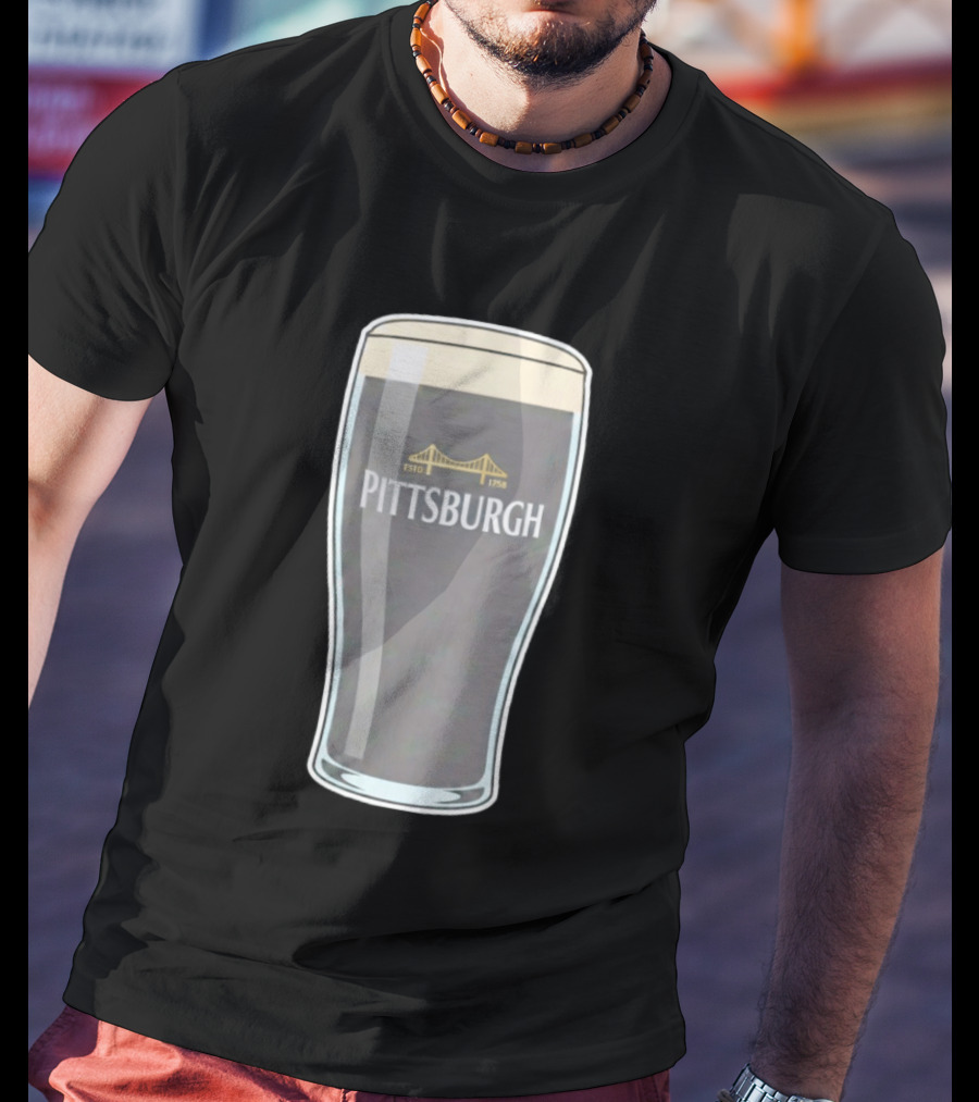 Pittsburgh Stout Beer Estd 1758 Bridge T-Shirt