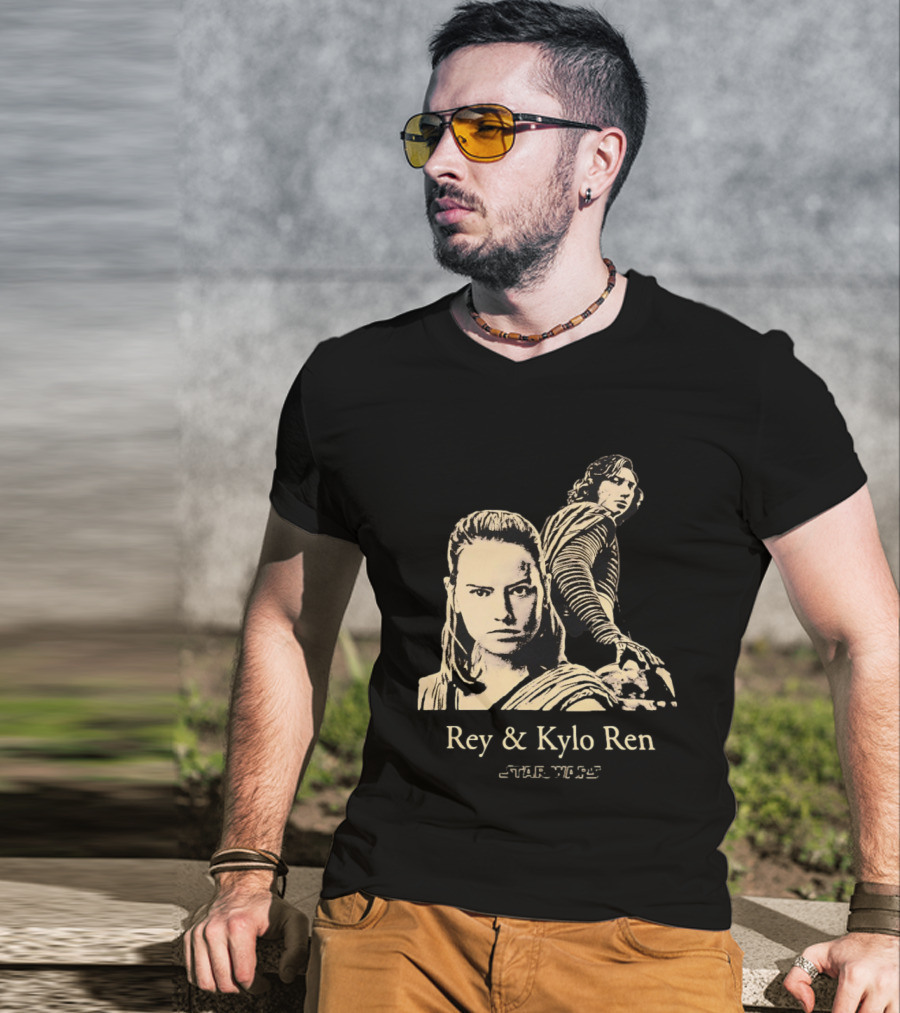 Rey & Kylo Ren Star Wars Characters Epic T-Shirt