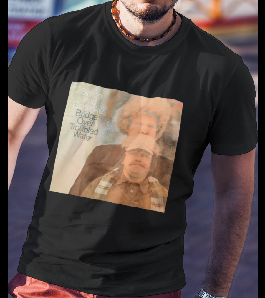 Simon And Garfunkel Bridge Over Troubled Water Album Cover T-Shirt