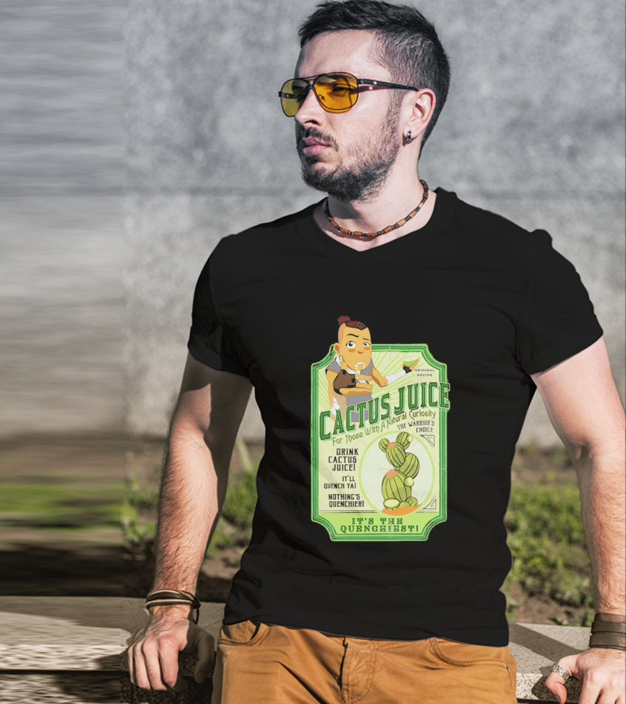 Sokka Cactus Juice It's The Quenchiest The Warrior's Choice Avatar T-Shirt