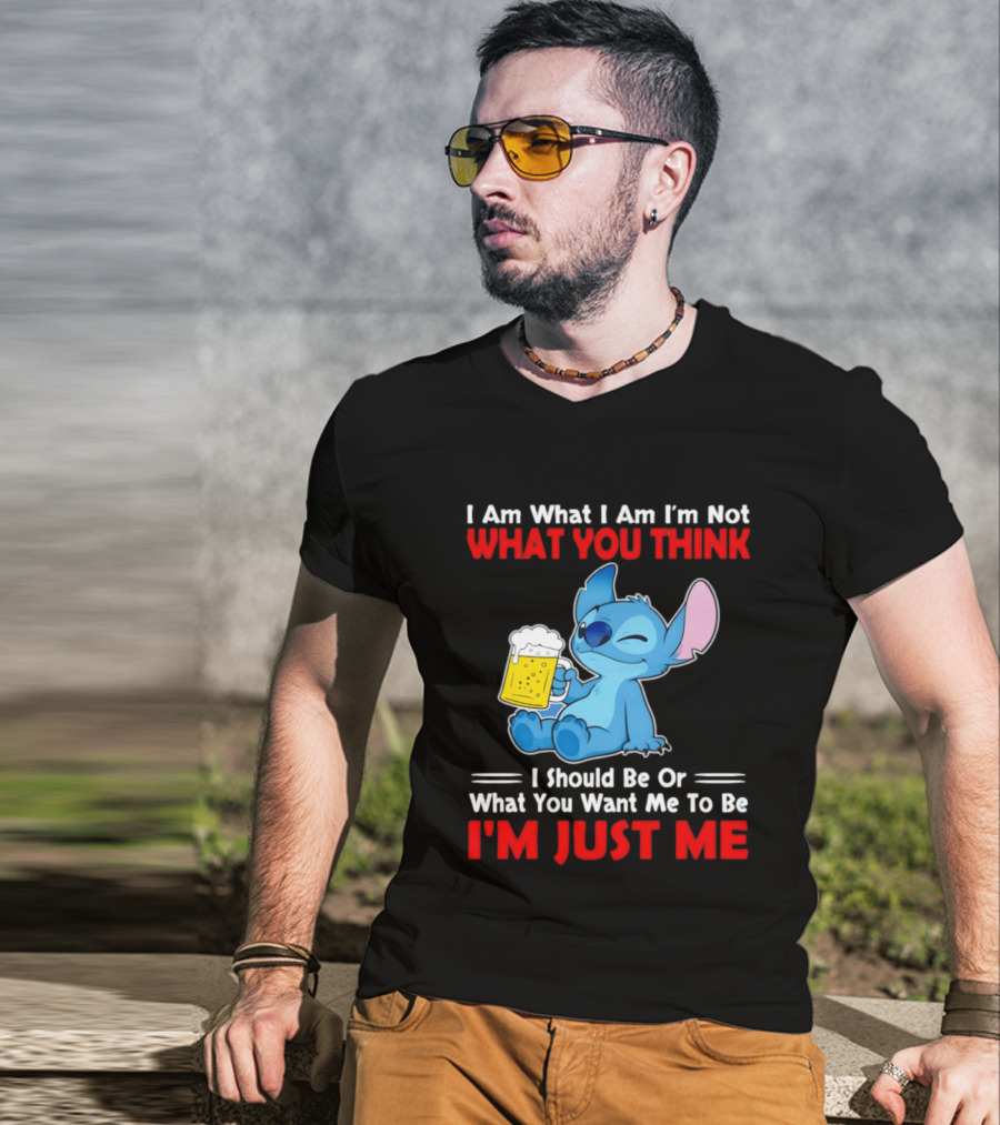 Stitch I Am What I Am I'm Not What You Think I'm Just Me T-Shirt