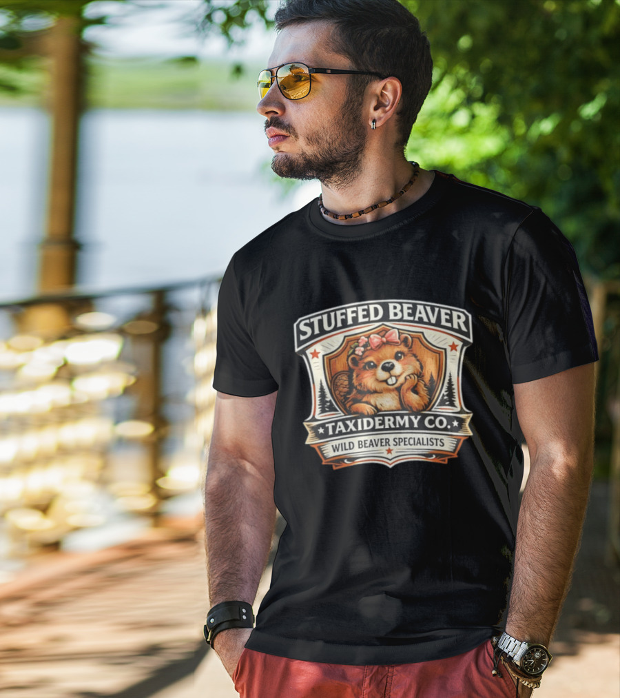 Stuffed Beaver Taxidermy Co Wild Beaver Specialists T-Shirt