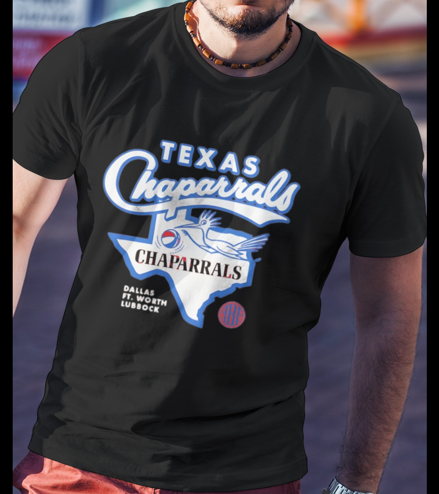 Texas Chaparrals Roadrunner American Basketball Association Dallas Ft Worth Lubbock T-Shirt